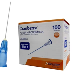 Aguja 23G Caja X 100 Unidades