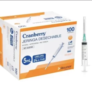Jeringa 5 Ml Caja X 100 Unid