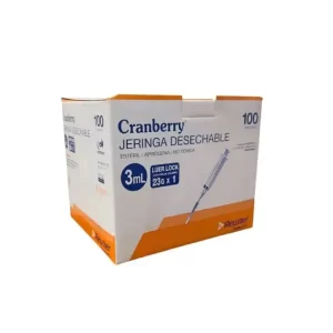 Jeringa 3 Ml Caja X 100 Unid 23G