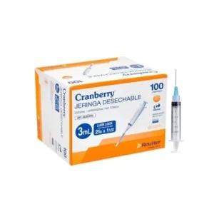 Jeringa 3 Ml Caja X 100 Unid 21G